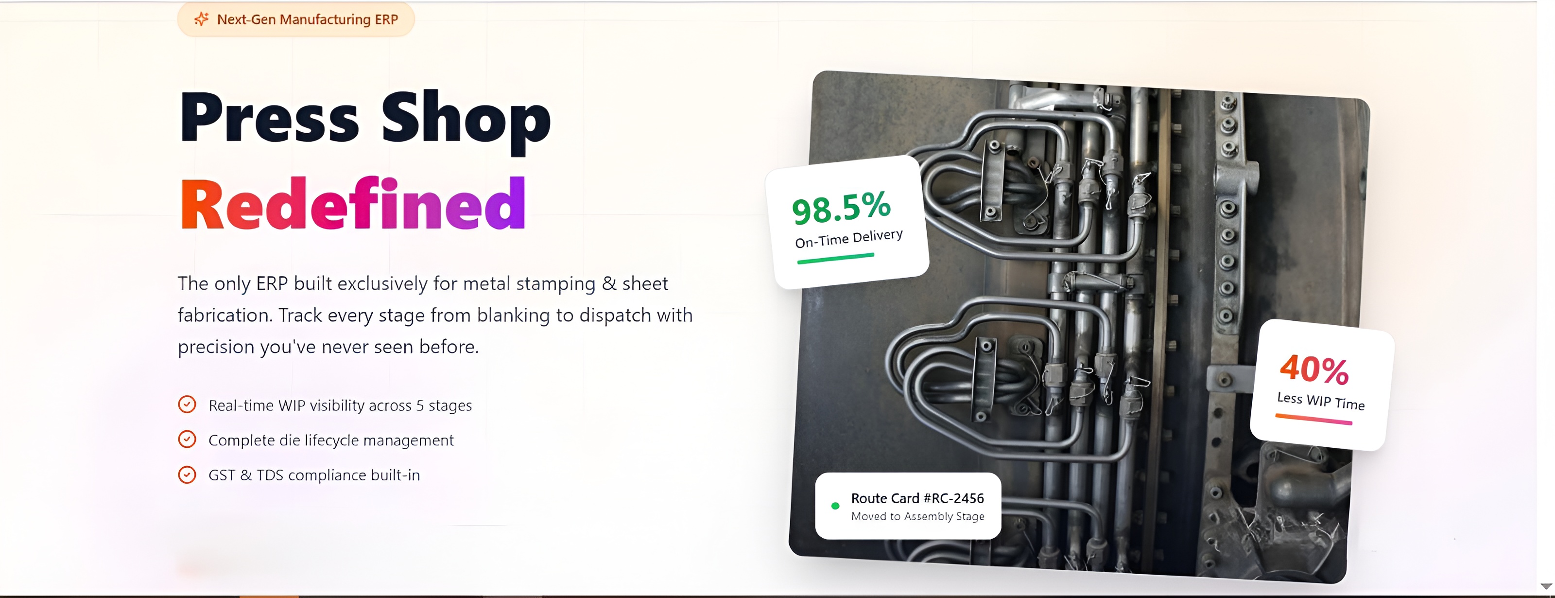 BWays ERP Press Shop Edition - Smart ERP for Metal Stamping Operations