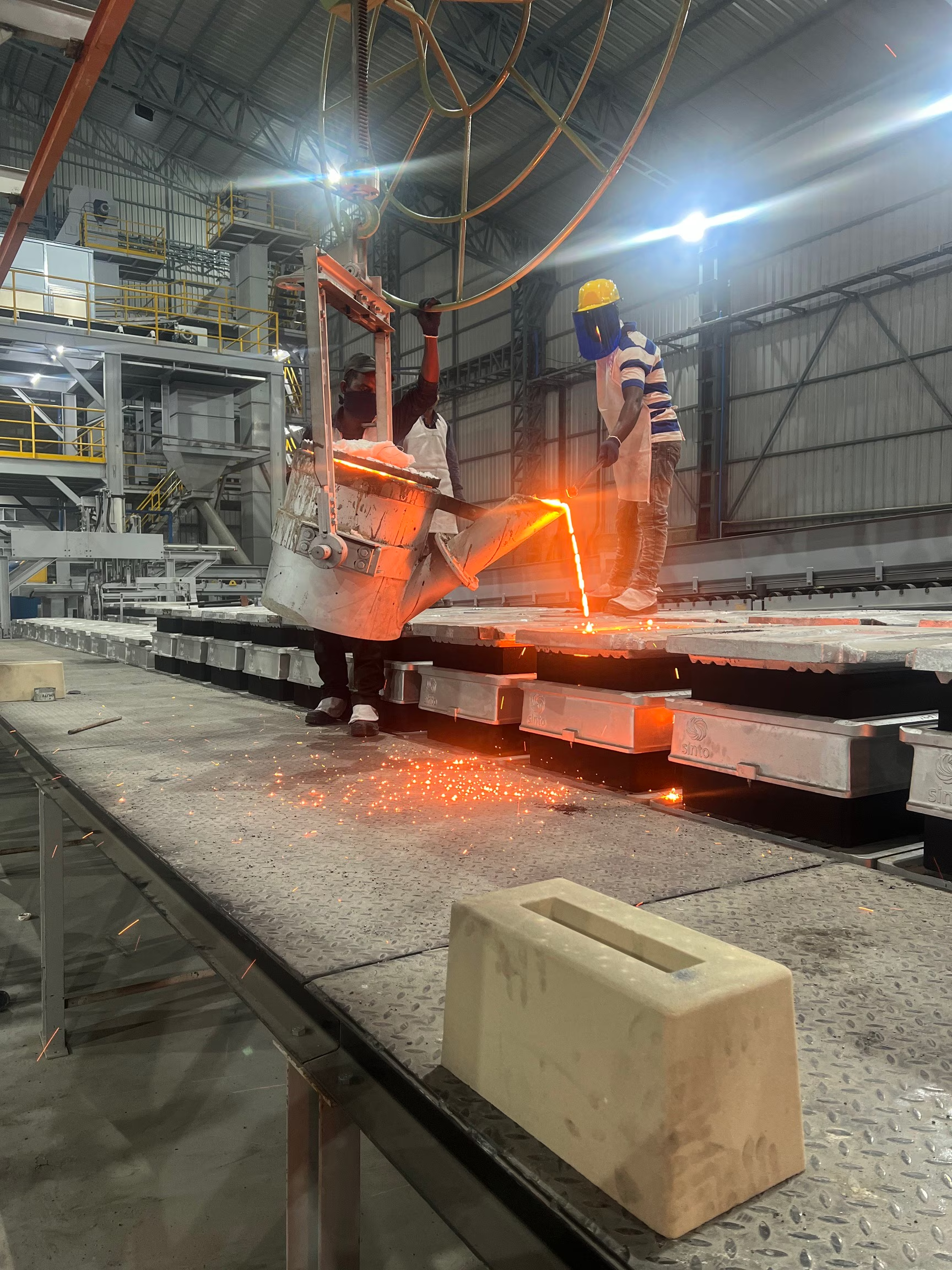 Developer writing code